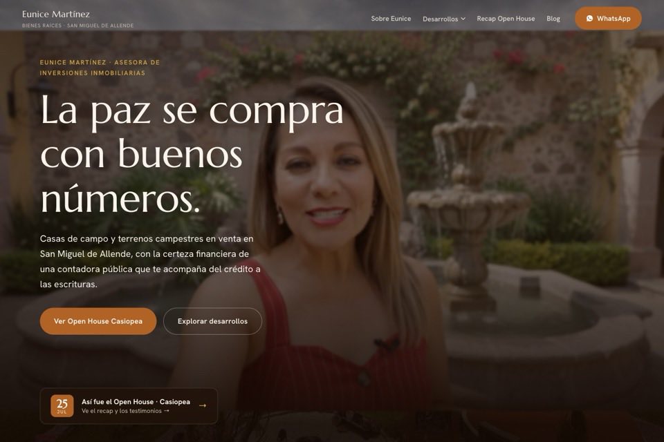 Sitio de Eunice Martínez